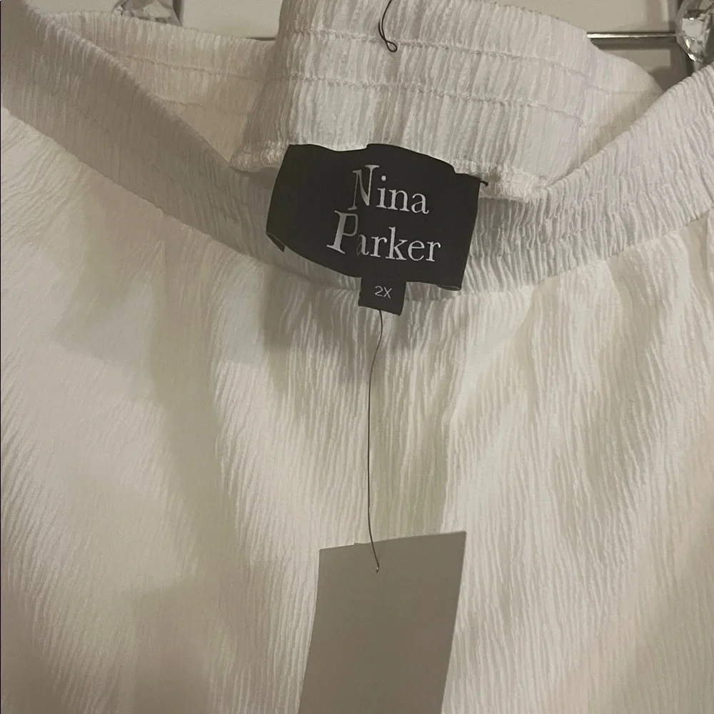 NWT Nina Parker white Wide Leg available in Red also (separately ) - Picture 6 of 14